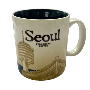 Starbucks Seoul Korea Collectors Series 2009 Ceramic Coffee Mug 16oz